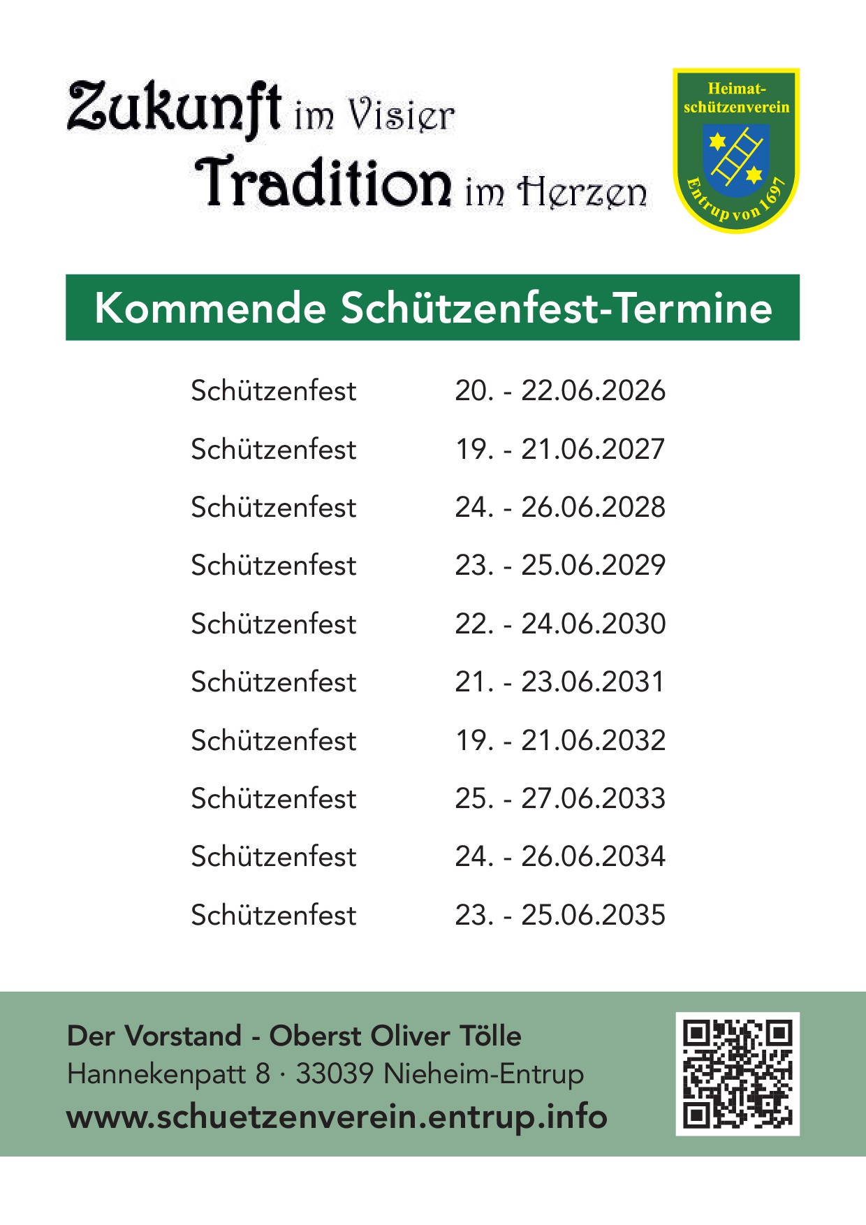 Schützenfesttermine