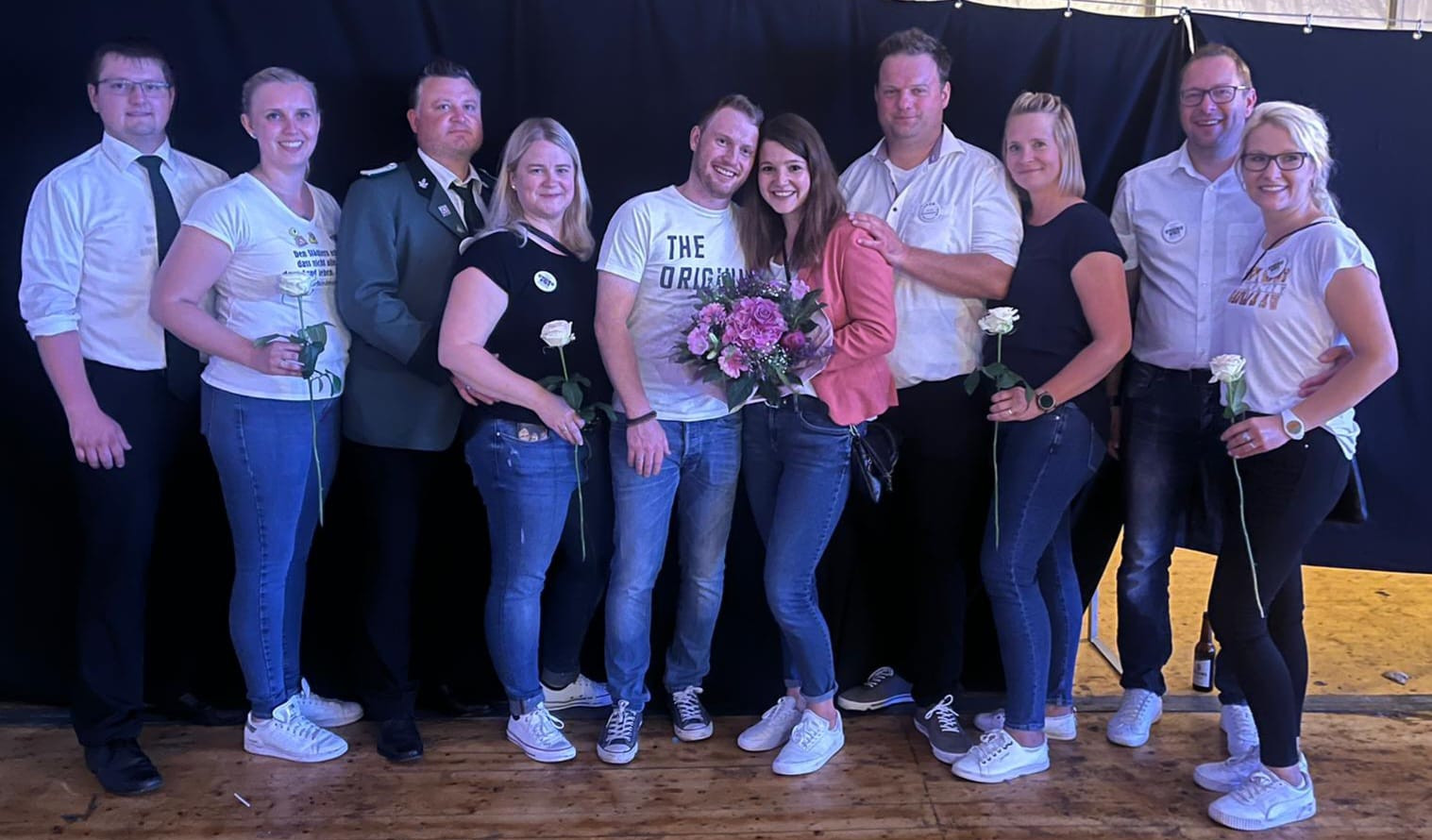 Bekanntgabe des neuen Königspaares beim Schützenfest 2022