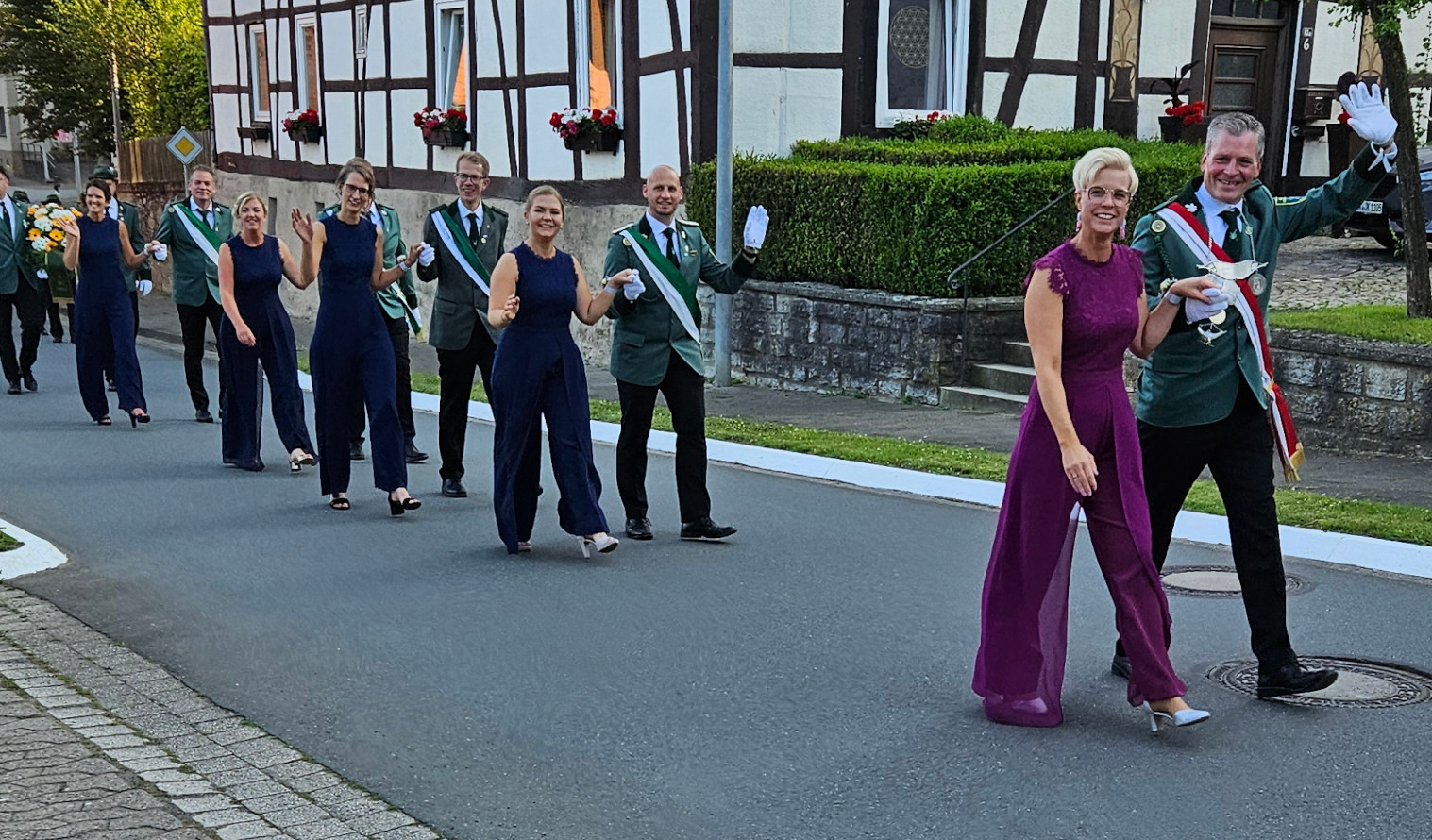 Marsch am Samstag zum Zapfenstreich auf dem Filleberg