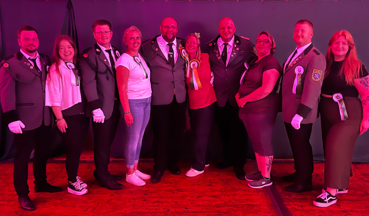 Bekanntgabe des neuen Königspaares beim Schützenfest 2024