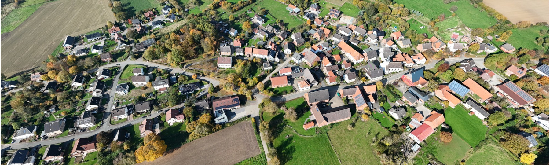 Panorama von Entrup aus der Luft